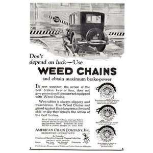  Print Ad 1924 American Chain Company Dont Depend on 