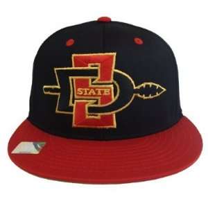  San Diego State Aztecs Retro Logo Snapback Cap Hat Black 