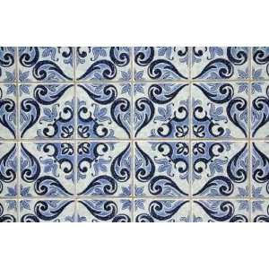  Traditional Portuguese Azulejos   Peel and Stick Wall 
