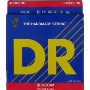 DR Strings Acoustic Guitar   Sunbeam Lite, .010 .048, RCA 10