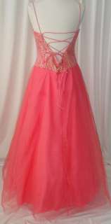 Ball Gown Dress Party Prom Evening Pageant Melon L 12  