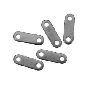  Gun Metal Plated 5mm Bead Double Strand Spacer Bar 7.5mm 