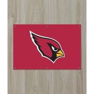  Arizona Cardinals Applique Embroidered Fan Wall Banner 3ft 