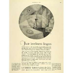  1927 Ad Hans Flato Art Lesher Whitman Mohair Draperies 