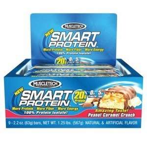   Smart Protein Bar Peanut Caramel Crunch 9 bars