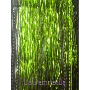  25 Hair Tinsel 100 Strands   Shiny Lime Green with Bonus 