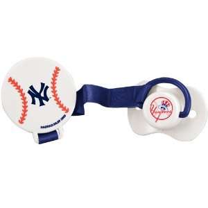  New York Yankees Pacifier with Clip