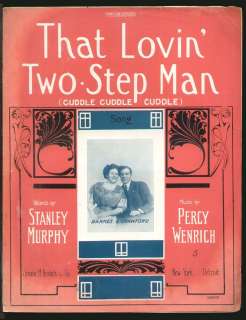   Lovin Two Step Man 1910 BARNES & CRAWFORD Vintage Sheet Music  