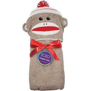  Sock Monkey Hooded Towel Baby
