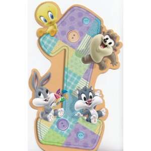   Card Birthday Baby Looney Tunes Turning One 