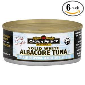 Crown Prince Albacore Tuna, Regular, 6 ounces (Pack of6)  