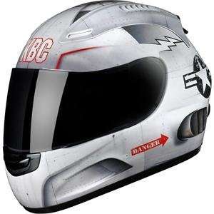  KBC VR 1X Turbine Helmet   Medium/Silver Automotive