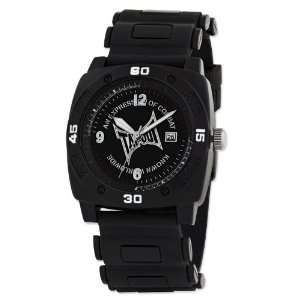  Mens Tapout Back Breaker IP Black Watch Jewelry