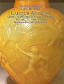 David Rago Third Annual Lalique Auction Catalog 2002  