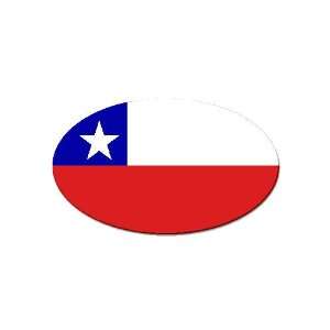 Chile Flag Oval Magnet