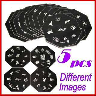   PCS Different Designs Template Stamping Metal Nail Art Image Plate Kit