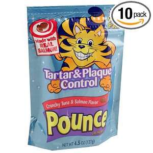 Pounce Tartar & Plaque Control, Crunchy Tuna & Salmon Flavor, 4.5 