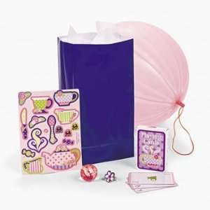 Tea Party Filled Treat Bag   Party Favor & Goody Bags & Paper Goody 