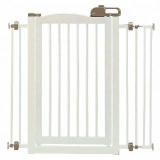   One Touch Pet Gate, White Finish Richell One Touch Adjustable Pet Gate