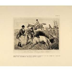  1924 Mr. Buntings Horse 1860 John Leech Antique Print 