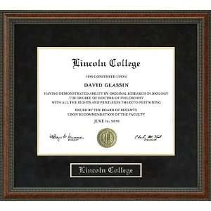  Lincoln College Diploma Frame