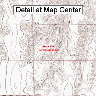   Map   Alma SW, Nebraska (Folded/Waterproof)