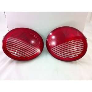VOLKSWAGEN NEW BEETLE 1998 99 00 01 02 03 04 05 TAIL LIGHTS SET CLEAR 