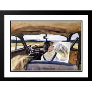  Hopper, Edward 38x28 Framed and Double Matted Jo In 