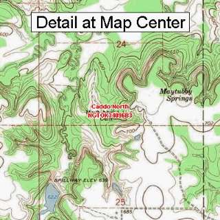  USGS Topographic Quadrangle Map   Caddo North, Oklahoma 