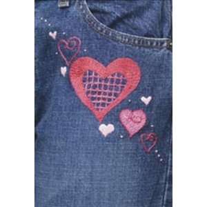  Hearts Galore Denimbroidery Embroidery Kit Arts, Crafts 