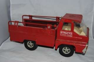 Vintage 60s STRUCTO Red Open Bed Truck  