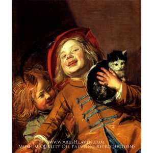  Laughing Children with Cat