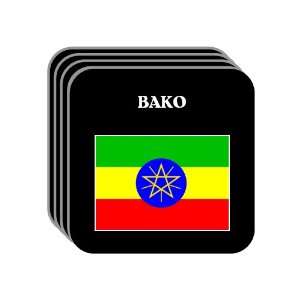  Ethiopia   BAKO Set of 4 Mini Mousepad Coasters 