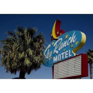   Vegas Motel Freemont Street Las Vegas Nevada 24 X 17 