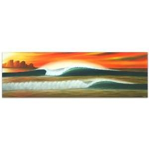  Bali Art Painting~Acrylic On Canvas~Soka Beach Sunset 