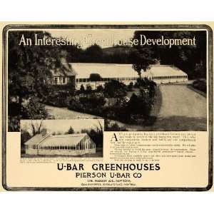   Greenhouses Rutherford Trowbridge   Original Print Ad