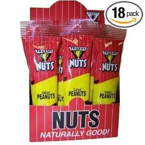 Trophy Nut Salted Peanuts, 9 Ounce Bags (Pack of 18)  