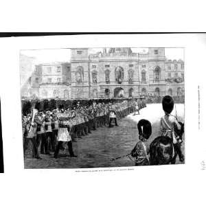  1875 GUARDS TROOPING COLOURS ST. JAMES PARK QUEEN