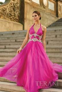   P718 GL351 Free Nubra Formal Ball Bridal Prom Dress Fuchsia  