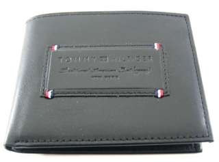 Tommy Hilfiger Aspen Black Passcase Billfold Wallet  