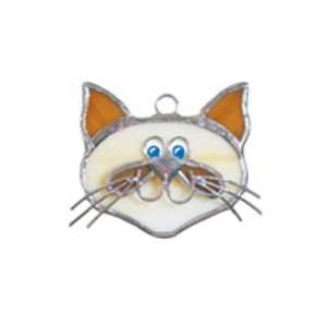 New Gallery Art Glass Mini Siamese Cat Pack Of 3 Only Suncatchers 2x3 
