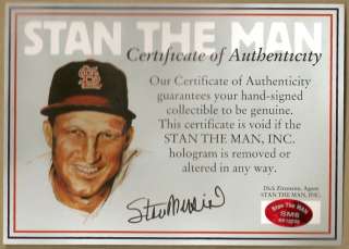 STAN MUSIAL HAND SIGNED AUTOGRAPHED ST. LOUIS CARDINALS XL JERSEY WITH 