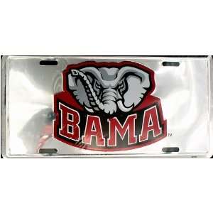  Alabama BAMA Chrome License Plate Automotive