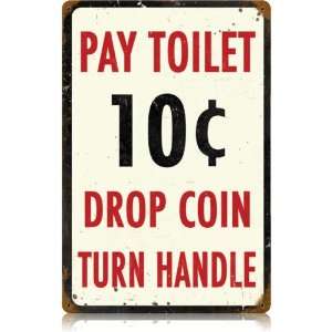  Outhouse Sign   Pay Toilet Humor Sign