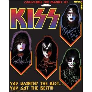  KISS (r) Collectible 5 Magnet Set
