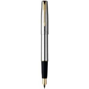  Parker   Frontier Stainless Steel GT Fountain Pen, Gold 