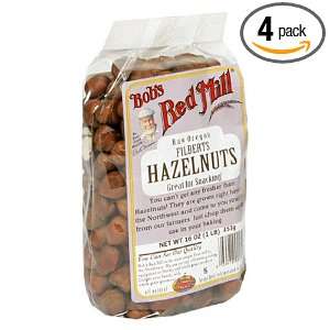 Bobs Red Mill Raw Oregon Hazelnuts, 16 Ounce Packages (Pack of 4 