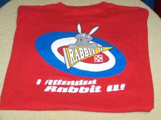 Purina Mills RABBIT CHOW I Attended Rabbit U T Shirt LG  