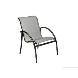  Woodard Tribeca Aluminum Dining Arm Patio Chair Stackable 