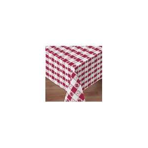  Disposable Paper Banquet Tablecloths   Red Gingham